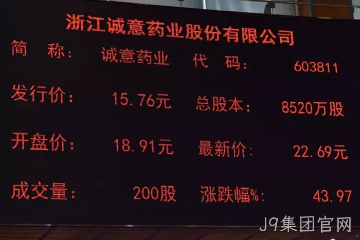 J9集团官网成功上市